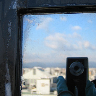 窓ガラス　外壁部　蜘蛛の巣除去AFTER